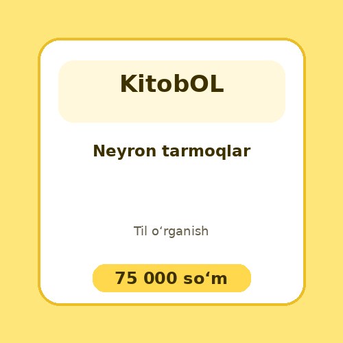 Neyron tarmoqlar