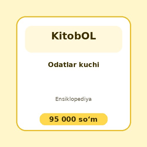 Odatlar kuchi