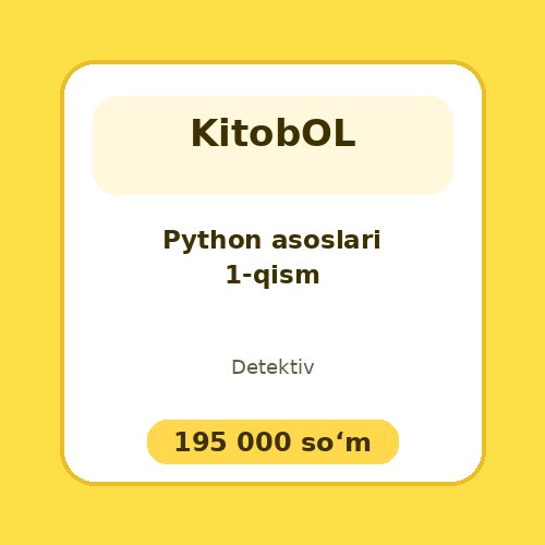 Python asoslari 1-qism